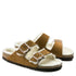 Birkenstock Women&#39;s Arizona Shearling in Mink (Narrow Width)