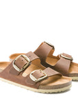 Birkenstock Arizona Big Buckle Cuir huilé pour femme (largeur étroite) 