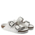 Birkenstock Women&#39;s Arizona Big Buckle Leather in White (Narrow Width)