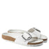 Birkenstock Women&#39;s Madrid Big Buckle Leather in White (Narrow Width)