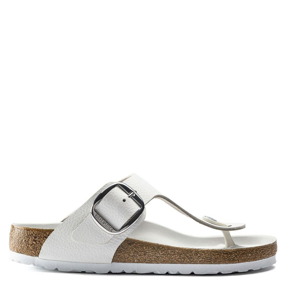 Birkenstock Women&#39;s Gizeh Big Buckle Leather in White