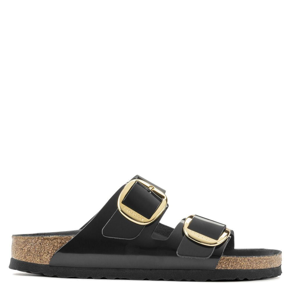 Birkenstock Arizona Big Buckle Cuir naturel verni pour femme (largeur étroite)