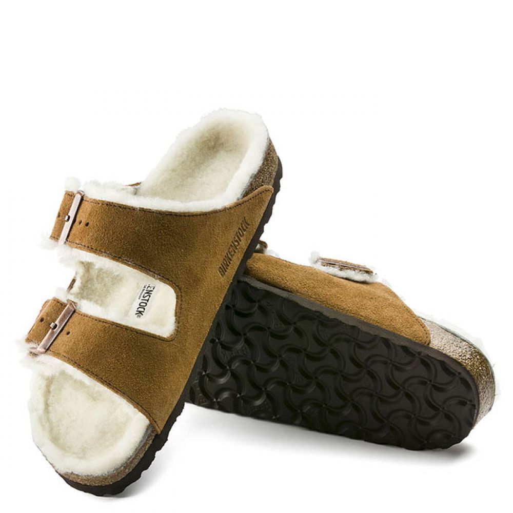 Birkenstock Arizona Shearling in Mink