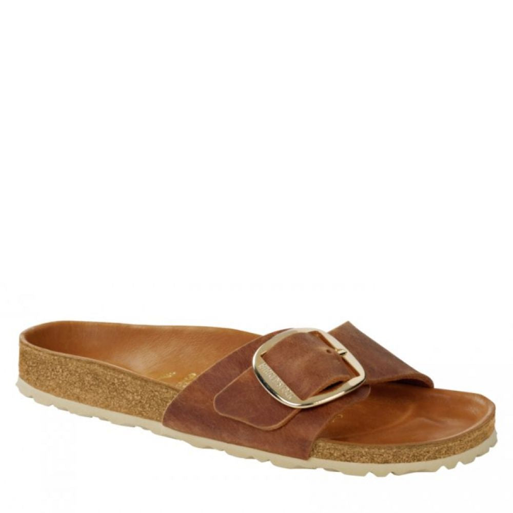 Birkenstock Madrid Big Buckle Cuir huilé pour femme (largeur étroite) 