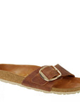 Birkenstock Women's Madrid Big Buckle Oiled Leather in Cognac (Narrow Width)