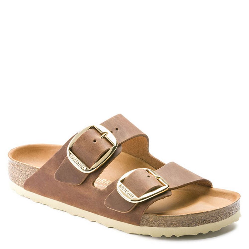 Birkenstock Arizona Big Buckle Cuir huilé pour femme (largeur étroite) 