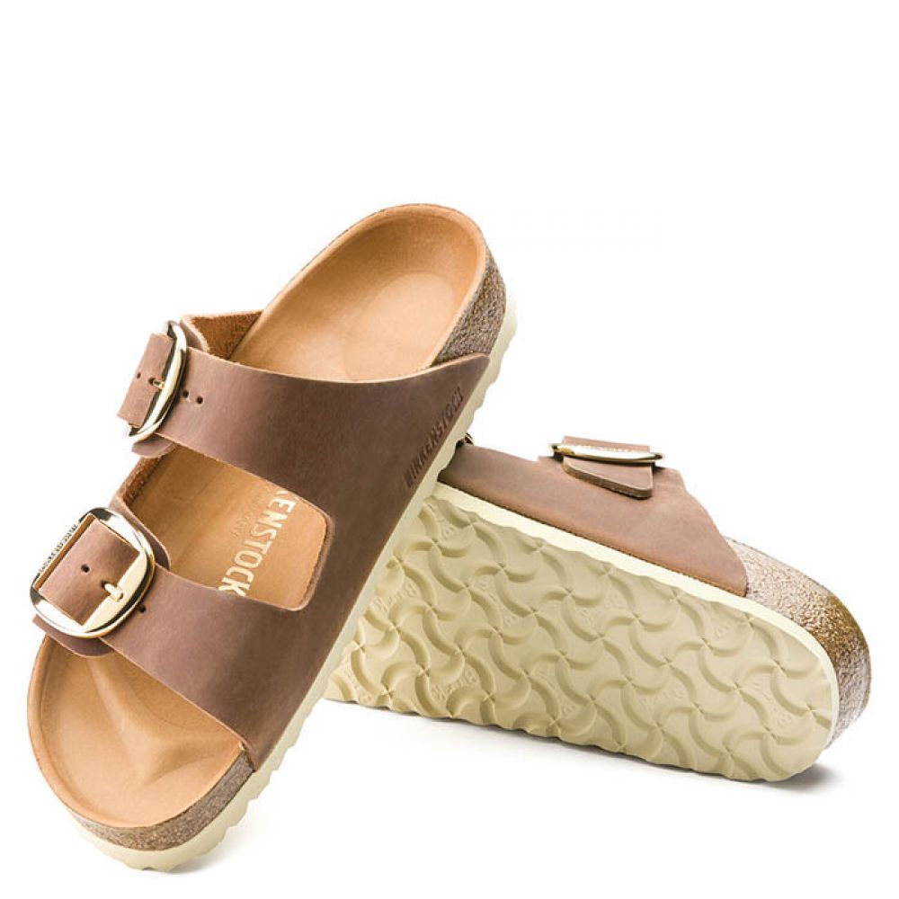 Birkenstock Arizona Big Buckle Cuir huilé pour femme (largeur étroite) 