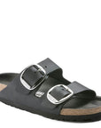 Birkenstock Women's Arizona Big Buckle Oiled Leather in Black (Narrow Width)