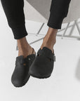 Birkenstock Boston Oiled Leather in Black