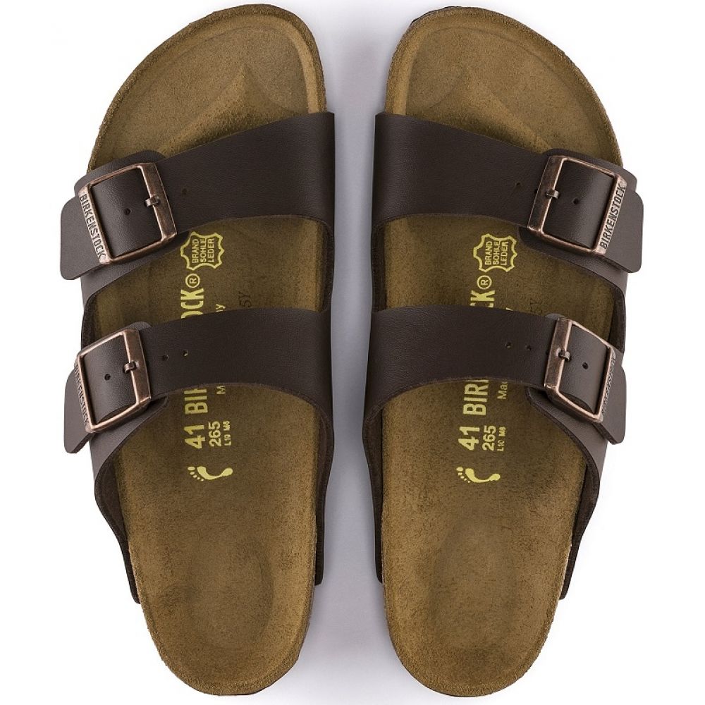 Birkenstock Arizona Birko-Flor in Dark Brown