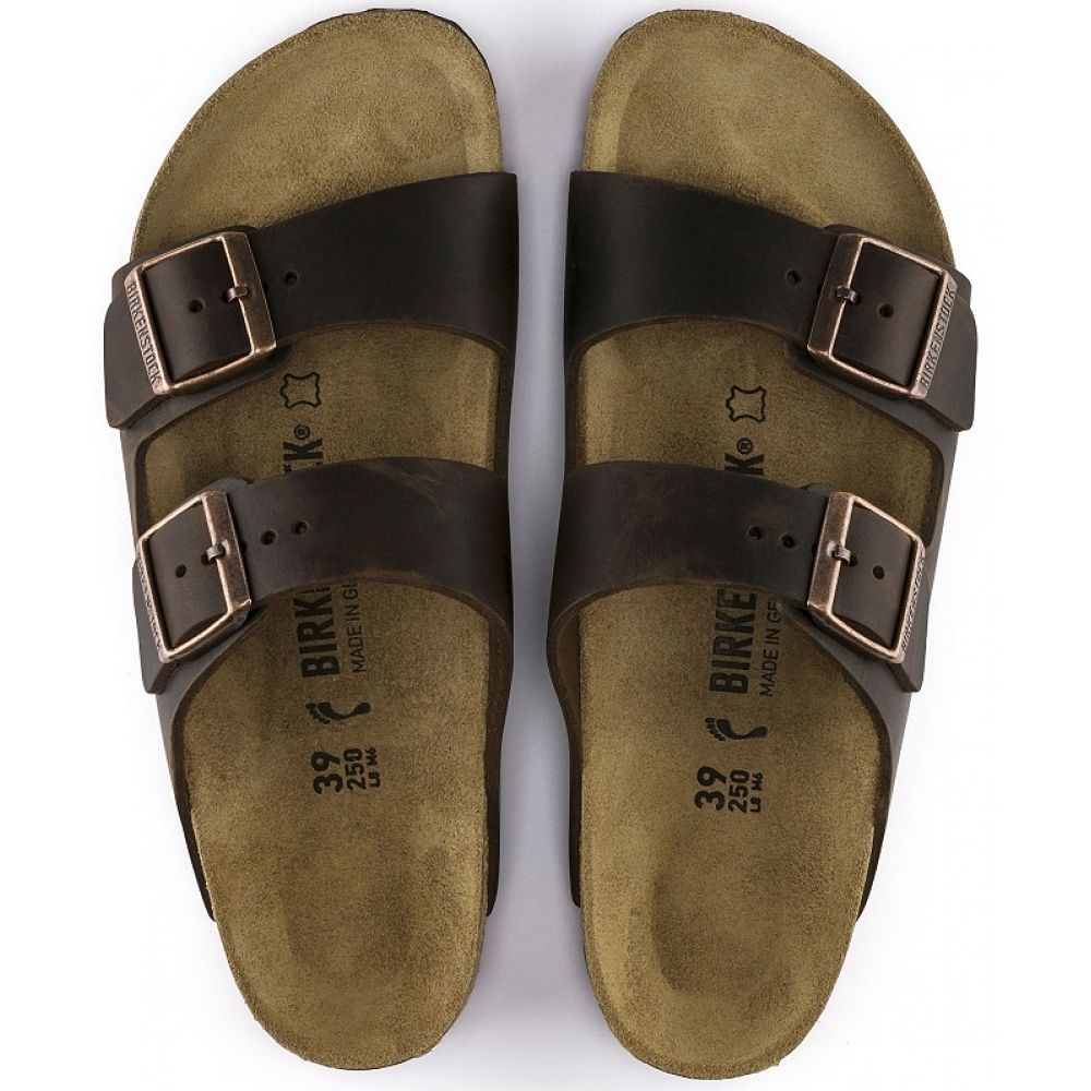 Birkenstock Arizona Cuir Huilé (Largeur Étroite)