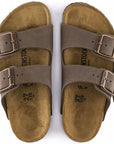 Birkenstock Kids Arizona Birkibuc in Mocha (Narrow Width)