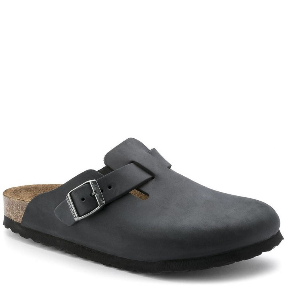 Birkenstock Boston Oiled Leather in Black