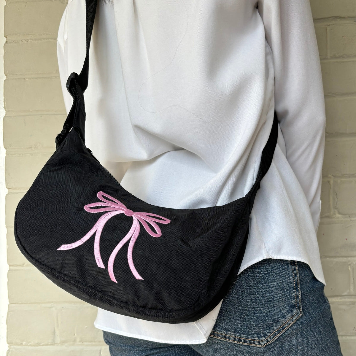 Baggu Small Nylon Crescent Bag Custom