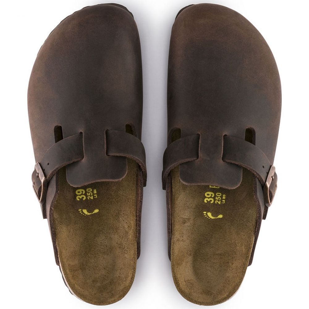 Birkenstock Boston Oiled Leather in Habana