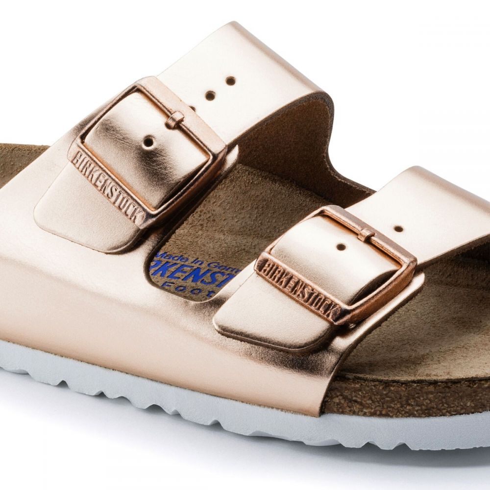 Birkenstock Arizona Softbed Cuir pour femme (largeur étroite) 