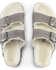 Birkenstock Women's Arizona Shearling in Stone Coin