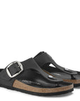 Birkenstock Women's Gizeh Big Buckle Oiled Leather in Black