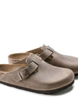 Birkenstock Men's Boston Oiled Leather in Tobacco Brown