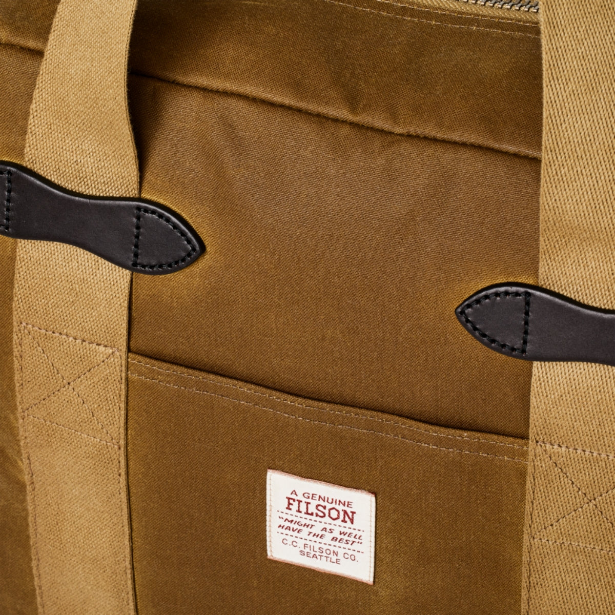 Filson Tin Cloth Zipper Tote Bag