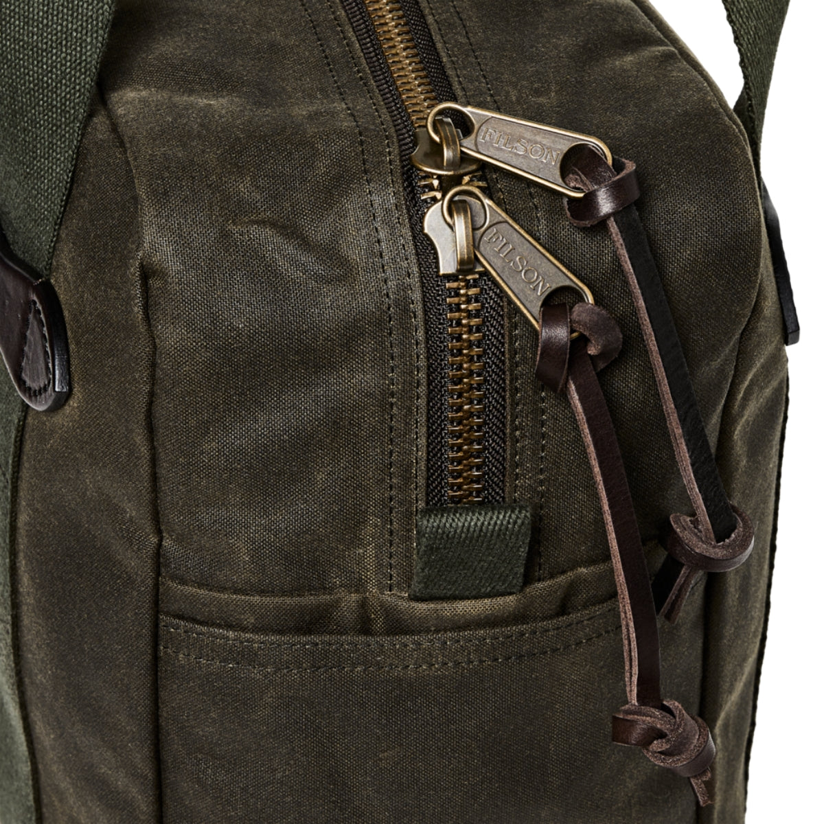 Filson Tin Cloth Zipper Tote Bag