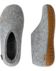 Glerups Shoe Natural Rubber Sole in Grey