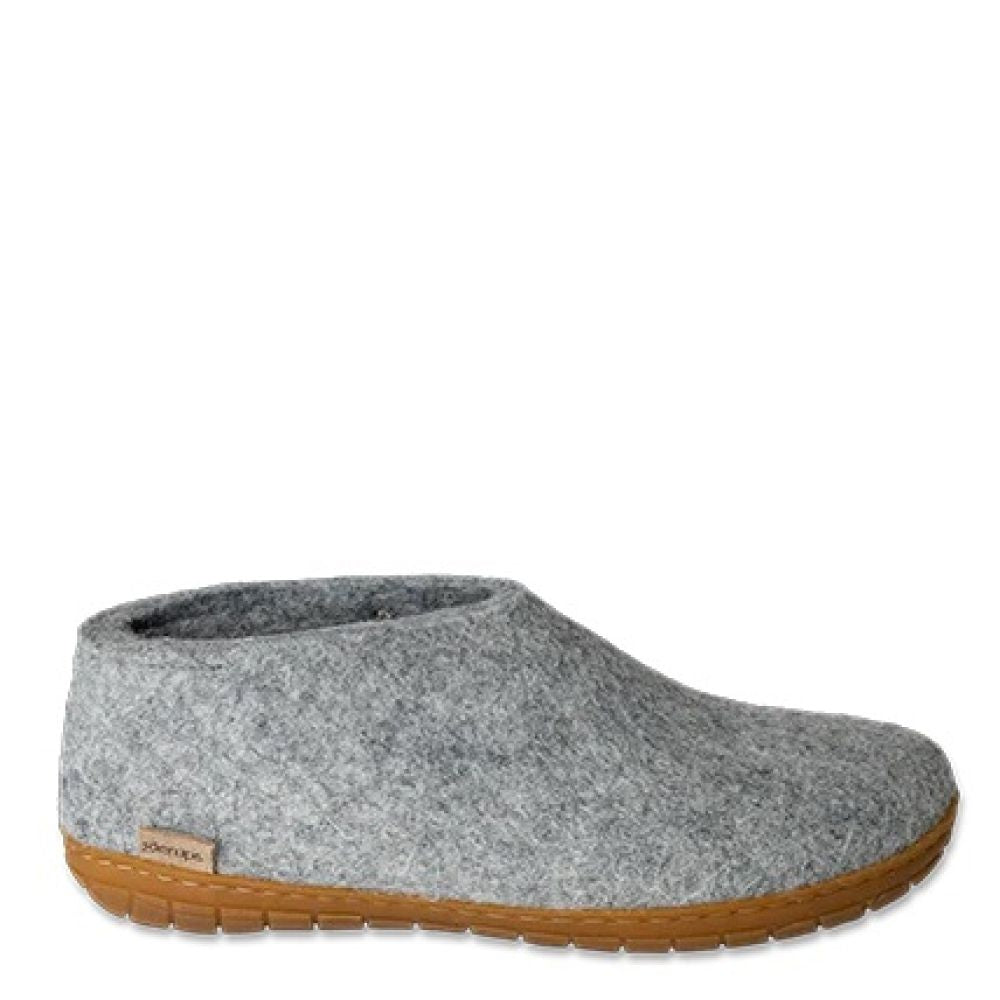 Glerups Shoe Natural Rubber Sole in Grey