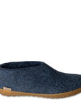 Glerups Shoe Natural Rubber Sole in Denim