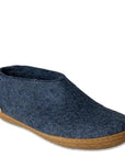 Glerups Shoe Natural Rubber Sole in Denim