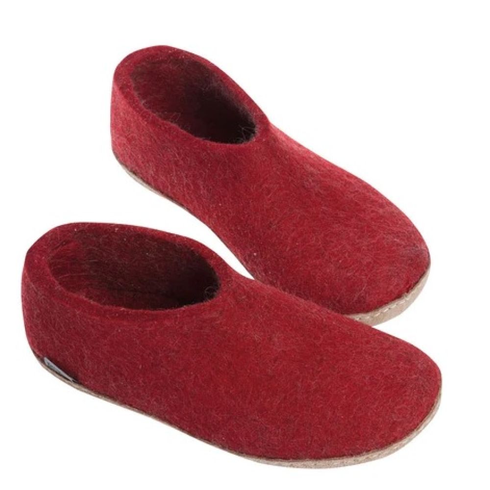 Glerups Shoe Leather Sole in Red