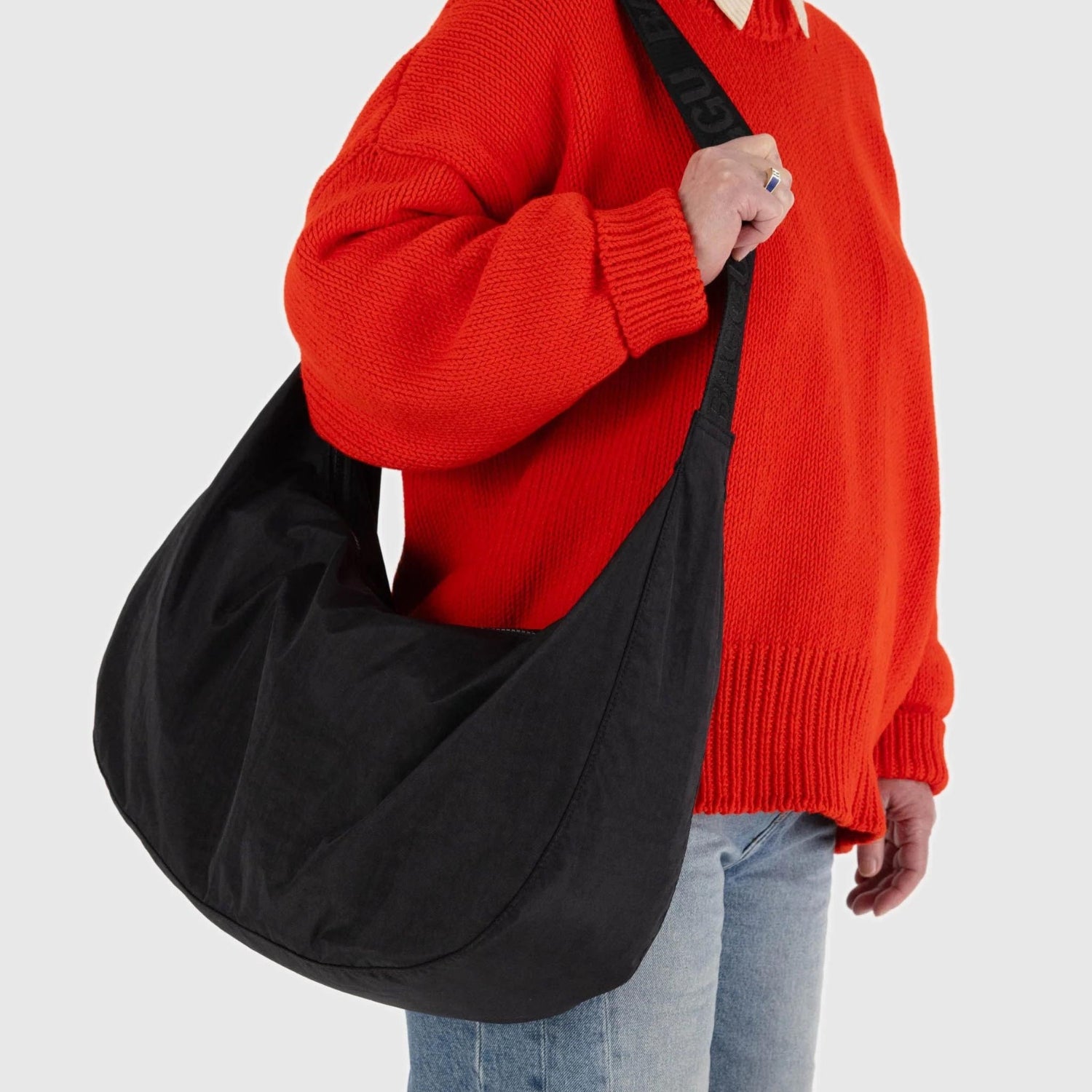 Baggu Grand sac en forme de croissant en nylon