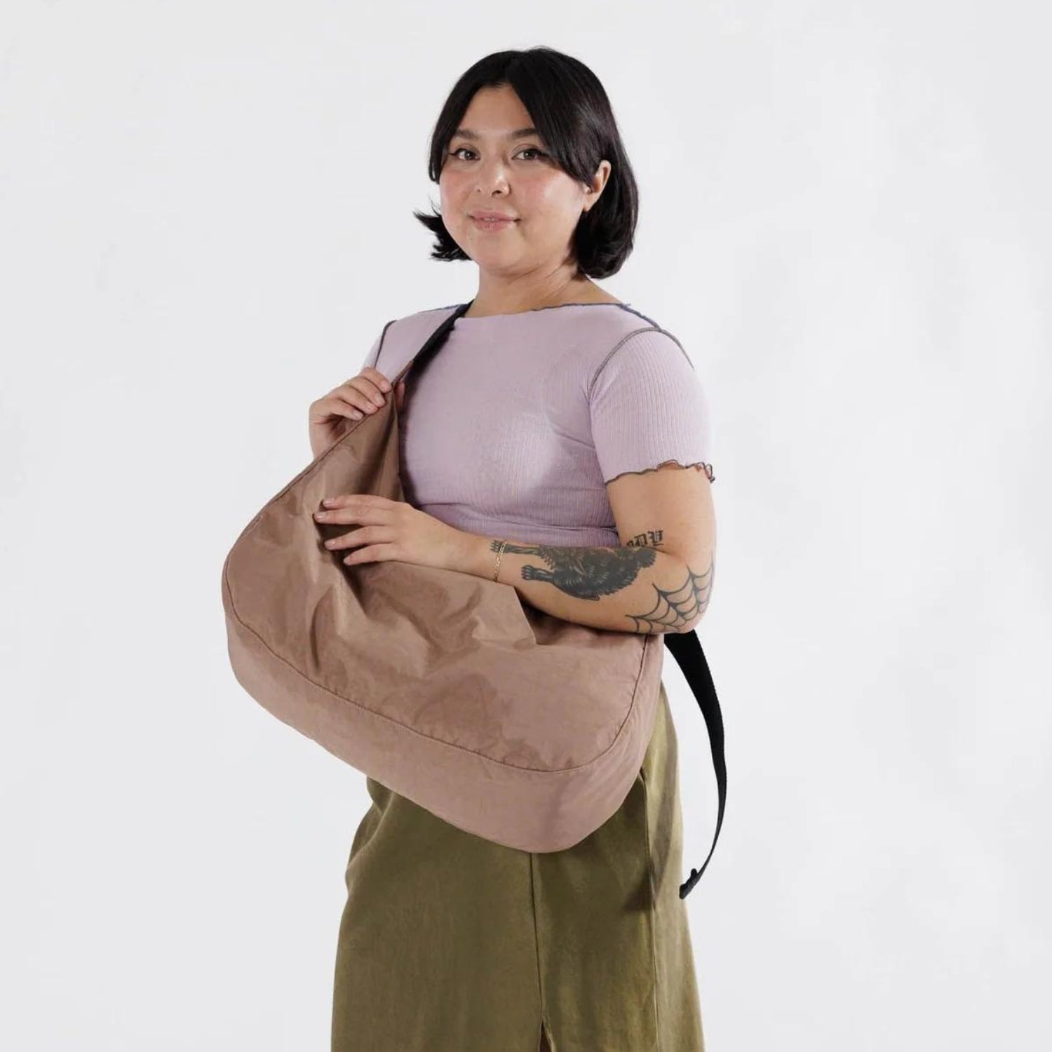 Baggu Grand sac en forme de croissant en nylon