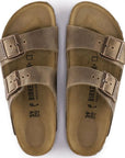 Birkenstock Women's Arizona Oiled Leather in Tobacco Brown (Narrow Width)