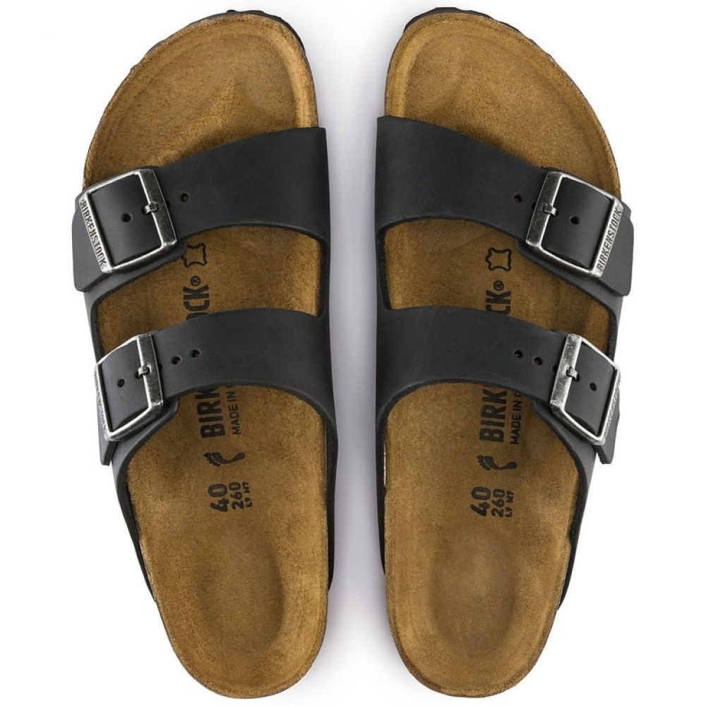 Birkenstock Arizona Oiled Leather in Black