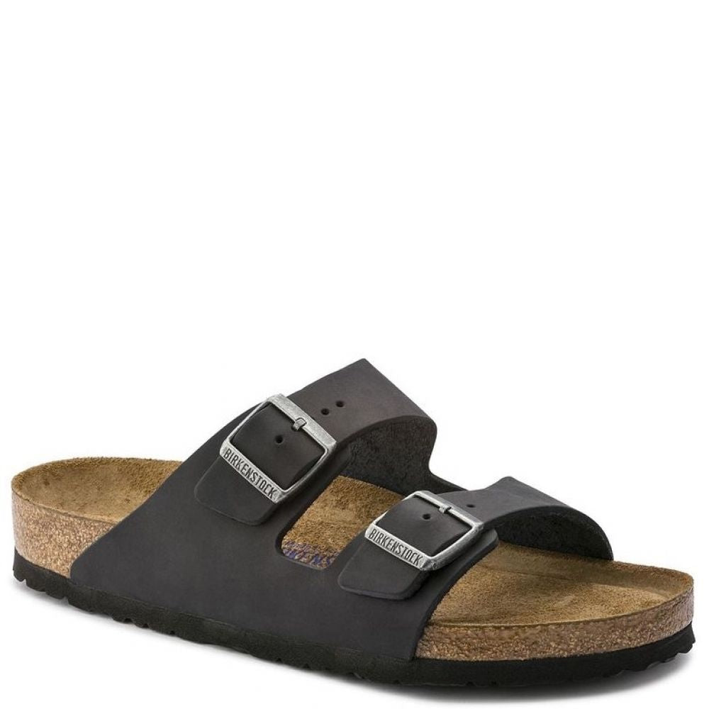 Birkenstock Arizona Softbed Oiled Leather in Black