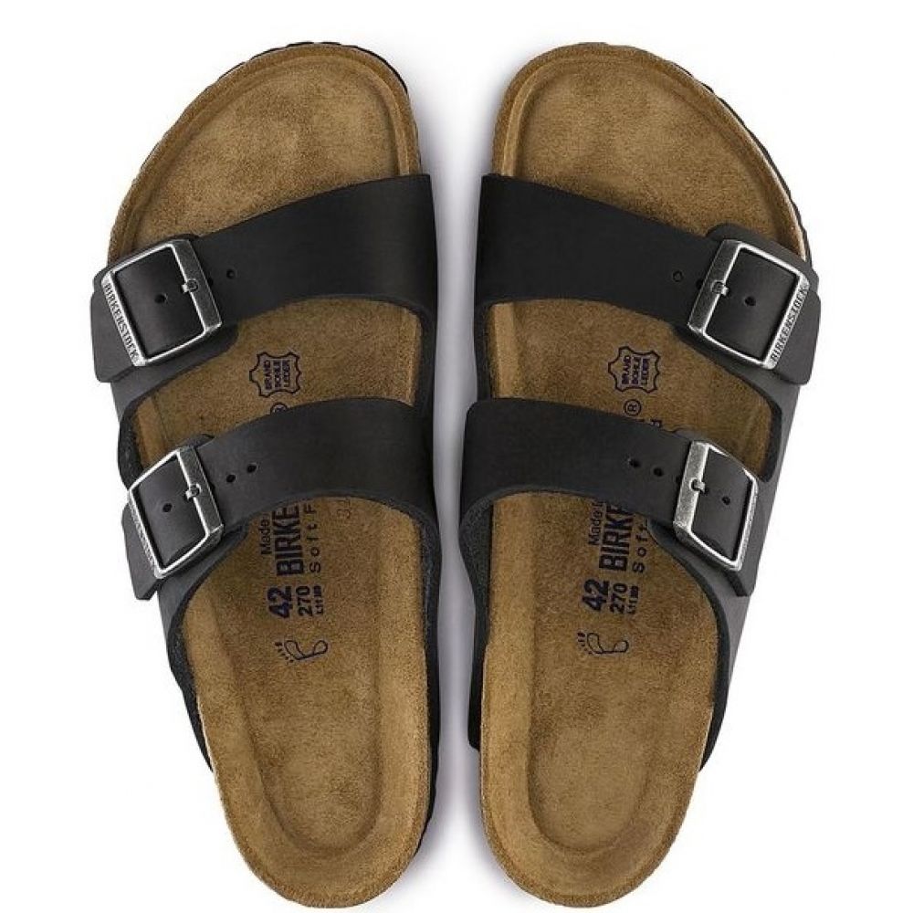 Birkenstock Arizona Softbed Oiled Leather in Black