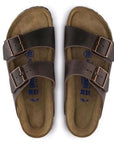 Birkenstock Arizona Softbed Oiled Leather in Habana