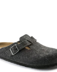 Birkenstock Boston Wool Felt in Anthracite (Narrow Width)