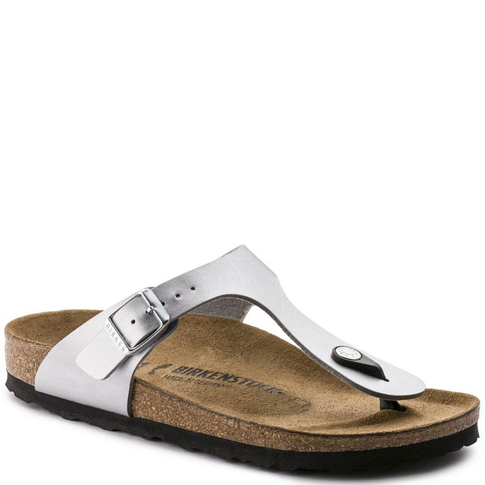 Birkenstock Women&#39;s Gizeh Birko-Flor in Silver