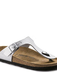 Birkenstock Women's Gizeh Birko-Flor in Silver