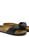 Birkenstock Women's Madrid Birko-Flor in Black (Narrow Width)