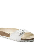 Birkenstock Madrid Birko-Flor in White (Narrow Width)