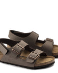 Birkenstock Kids Milano HL Birkibuc in Mocha