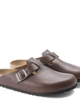 Birkenstock Men's Boston Grip Leather in Vintage Wood Roast