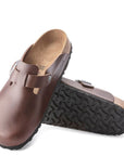 Birkenstock Men's Boston Grip Leather in Vintage Wood Roast