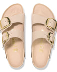 Birkenstock Women's Arizona Big Buckle Natural Leather Patent in New Beige (Narrow WIdth)