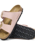 Birkenstock Women's Arizona Big Buckle Nubuck Leather in Soft Pink (Narrow WIdth)