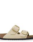 Birkenstock Women's Arizona Big Buckle Nubuck Leather in Ecru (Narrow WIdth)