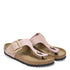 Birkenstock Women&#39;s Gizeh Big Buckle Nubuck Leather in Soft Pink