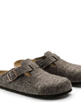 Birkenstock Women's Boston Wool Felt in Cacao (Narrow Width)